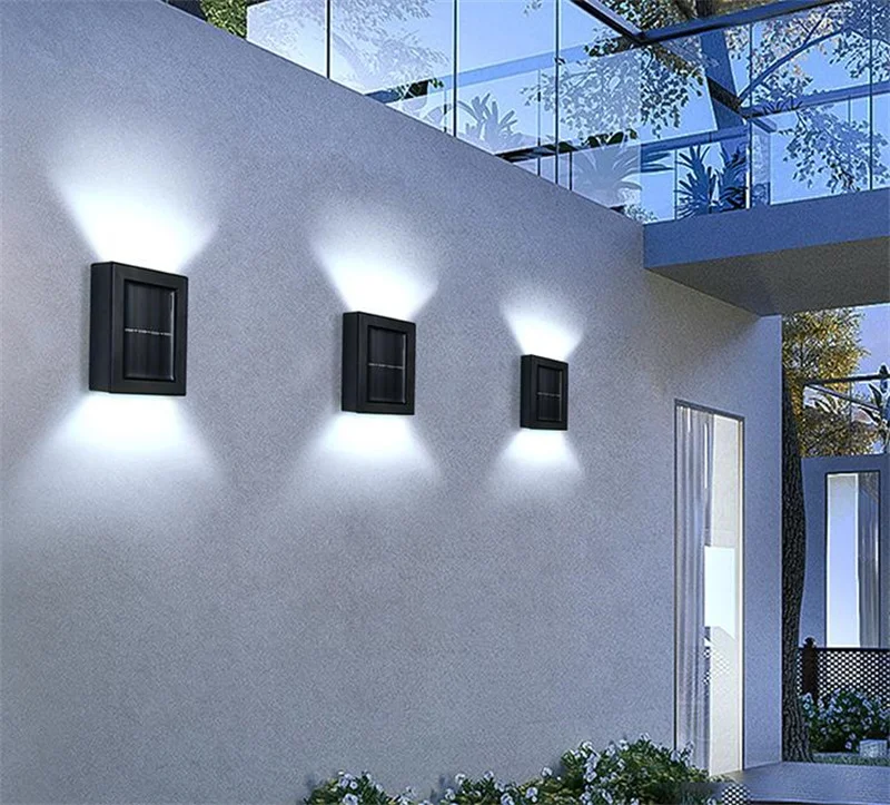 

Garden Landscape Step Deck Lights LED Solar Lamp White Light Balcony Fence Lights Outdoor Waterproof Path Stair Wall Lighting