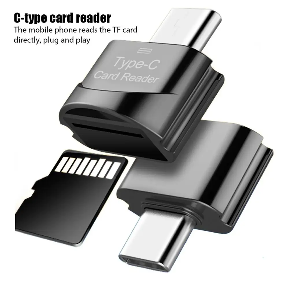 

Type-c / Android Micro Usb Interface Smart Adapter Card Reader Mobile Phone Tablet External Transfer Tf Card Reader