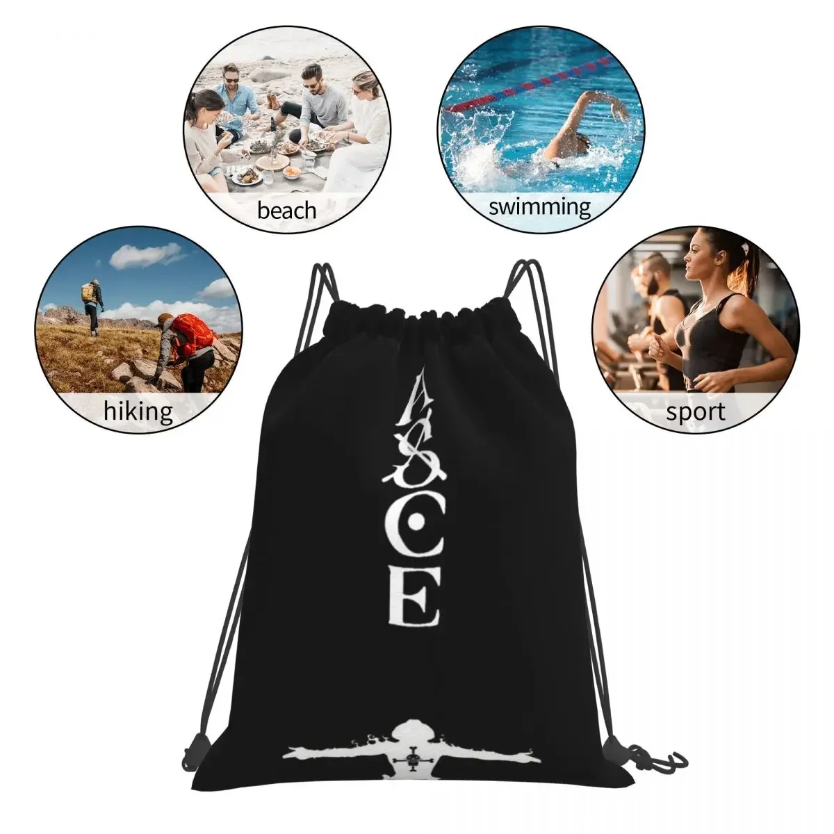 Рюкзак Asce на шнурке для мужчин и женщин модный переносной спортивный ранец с