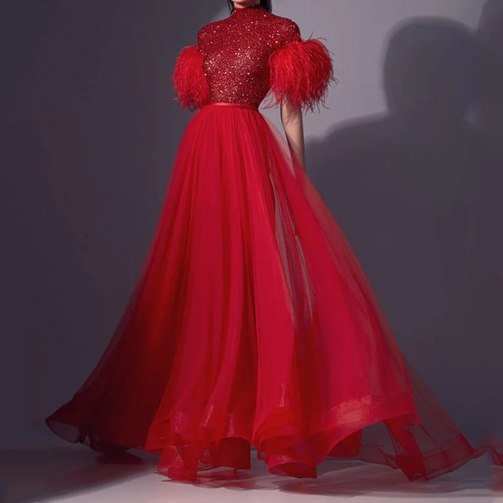 Elegant Party Dresses for Women 2022 Luxury Evening Cocktail Female Sequin Dress Formal Prom Clothing for Ceremony Bodycon Sexy