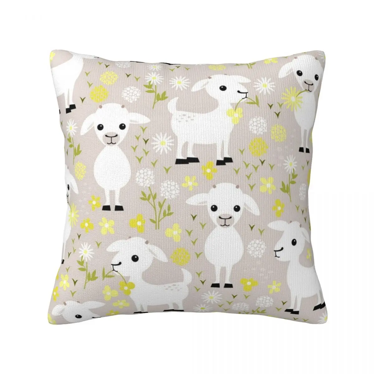 

Baby Goats Throw Pillow Cover Decorative Pillow Covers Home Pillows Shells Cushion Cover Zippered Pillowcase
