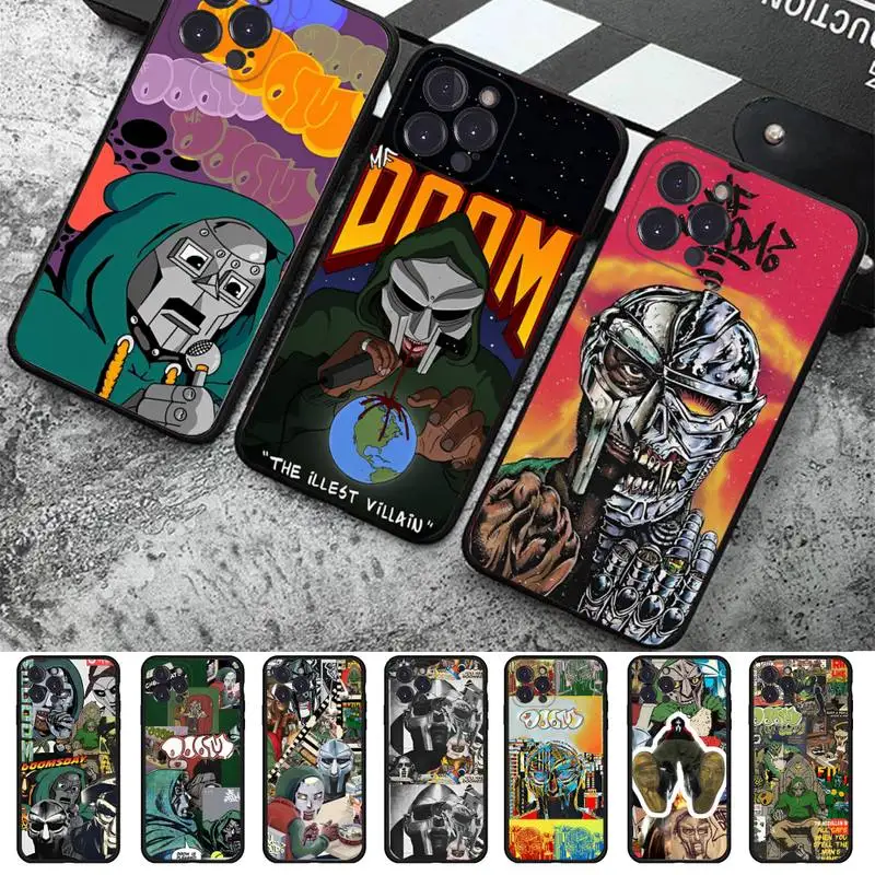 

MF DOOM Rapper Phone Case For iPhone 14 11 12 13 Mini Pro Max 8 7 6 6S Plus X SE 2020 XR XS Funda Case