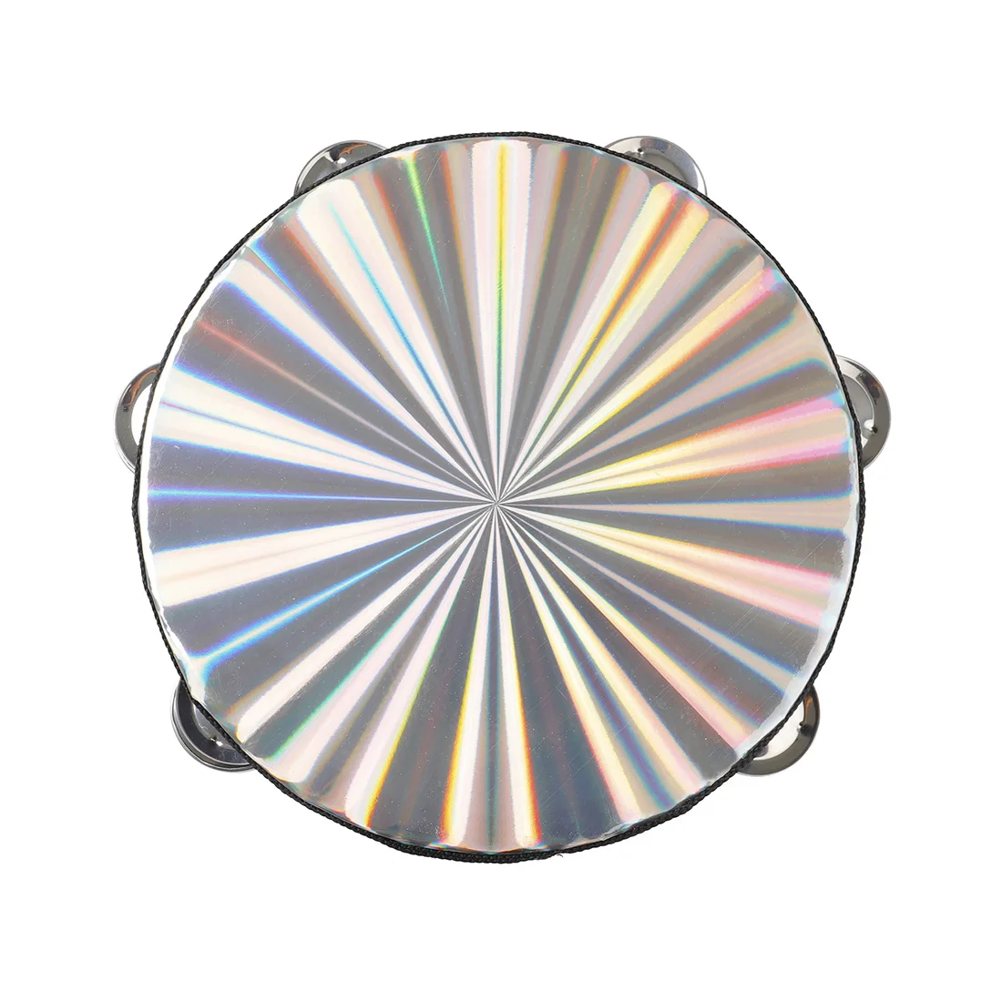 

10 Inch Durable Double Row Tambourine with Metal Jingle Bells