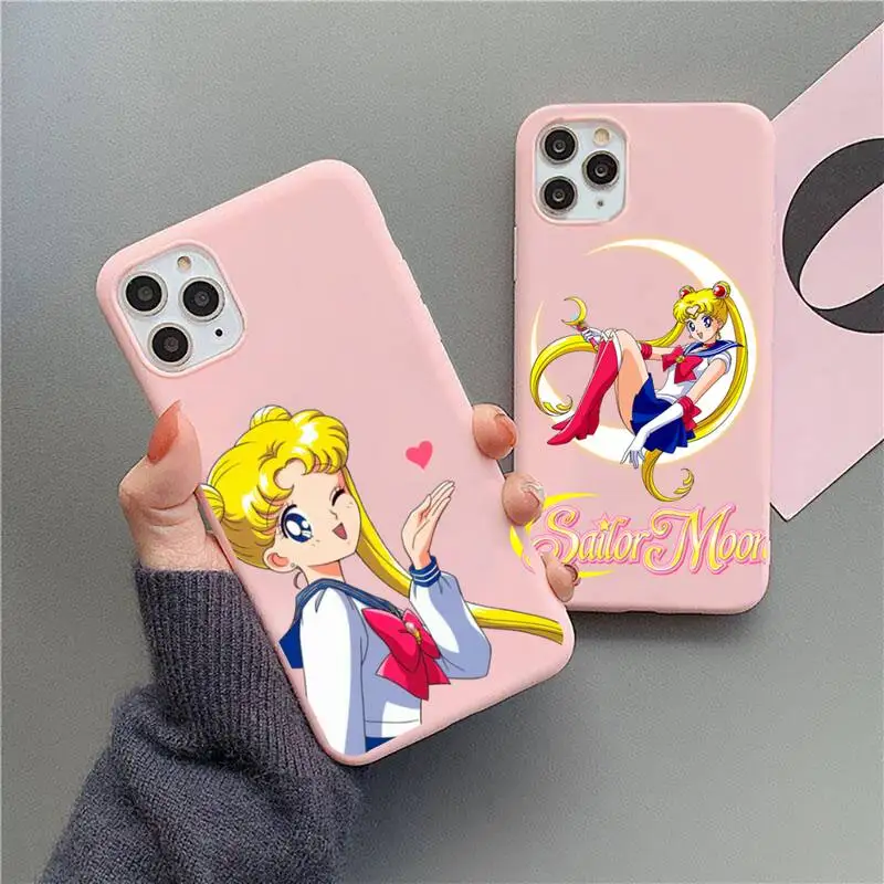 

S-Sailor Moons Phone Case For IPhone 11 12 13 14 Pro Max 7 8 Plus XS XR 12mini Se 2020 Candy Case
