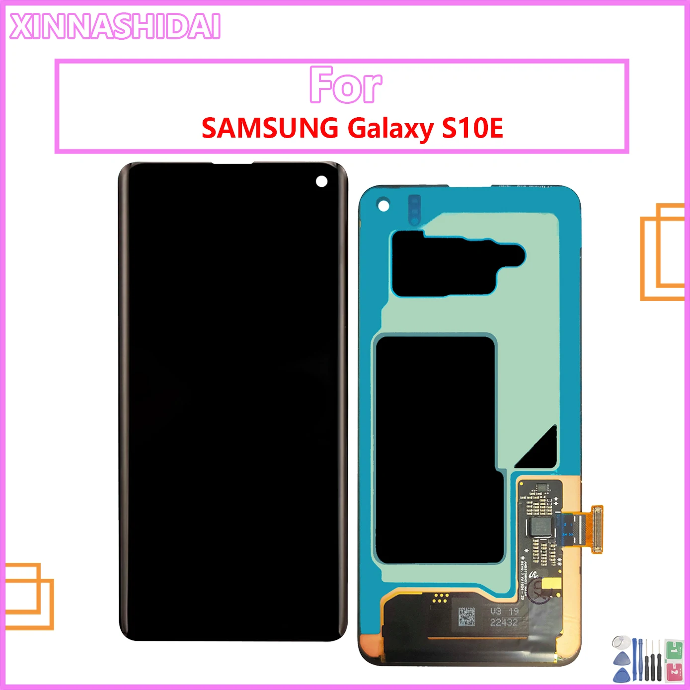 

Для Samsung Galaxy S10e SM-G9700 G970F/DS сменный ЖК-дисплей 3D сенсорный экран дигитайзер в сборе