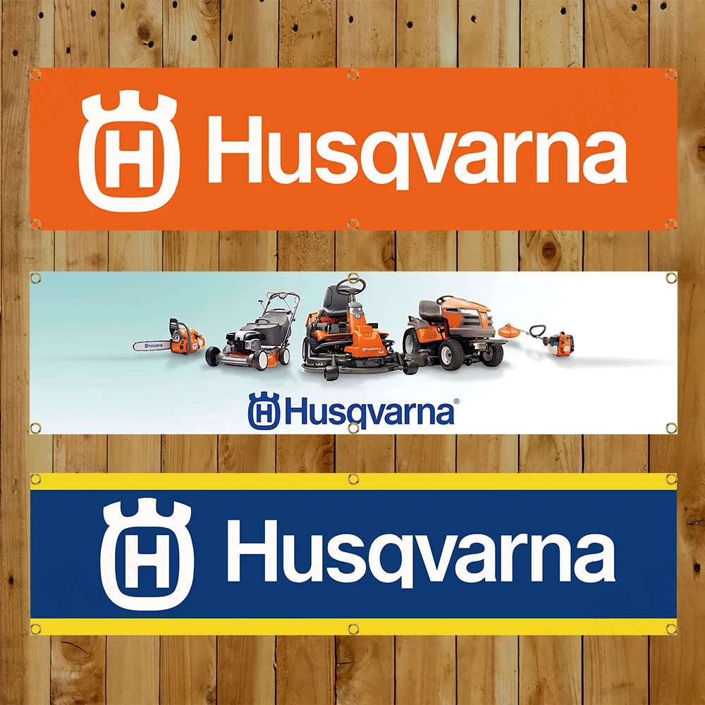 60x240 см Husqvarnas инструмент баннер флаг логотип бензопилы Полиэстер Печатный