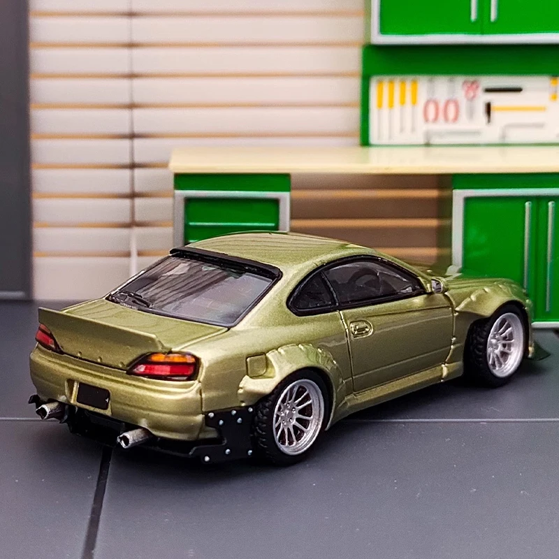 Литой оригинальный в масштабе 1:64 Nissan Slivia S15 модель автомобиля из сплава
