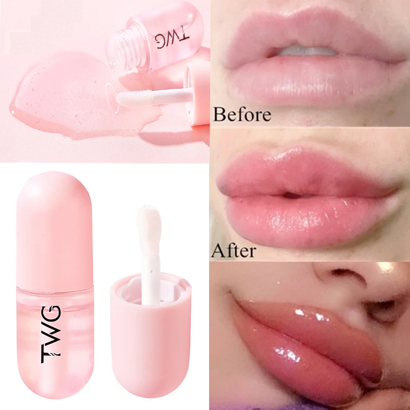 

Day Night Instant Volume Lips Plumper Oil Moisturizing Repairing Reduce Lip Fine Line Serum Cosmetic Sexy Lip Gloss Makeup