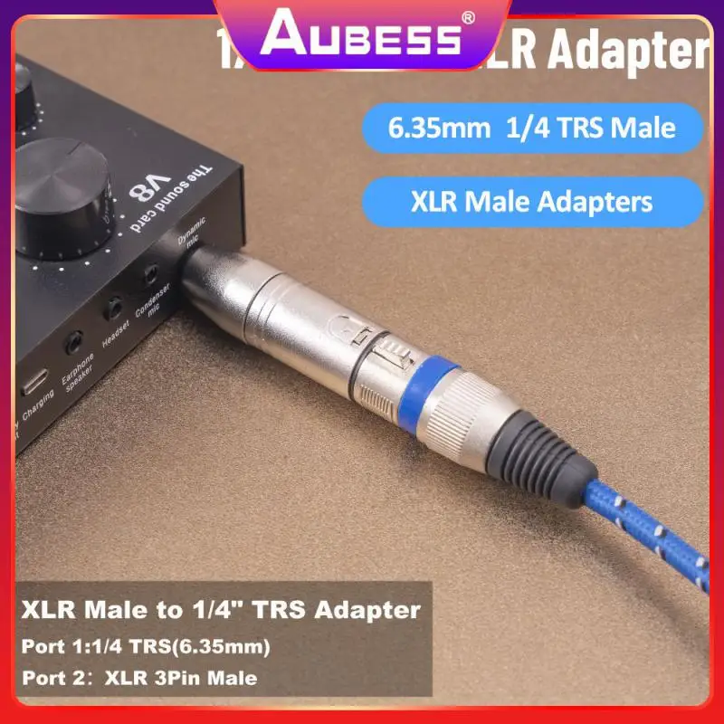 

Xlr 3pin Male Adapter Connector High Quality Stereo Connector Durable And Durable Headphone Amplifier Audio Metal Shell Adapter