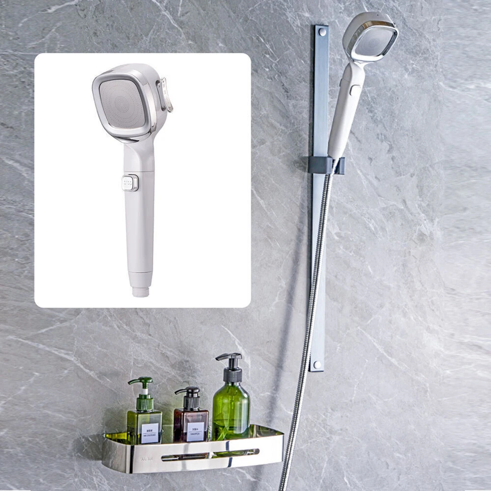 

1 Pcs Shower Head 4 Modes Built-in Filter High Pressure Shower Head Sprayer Nozzle Water Saving With On/Off Button