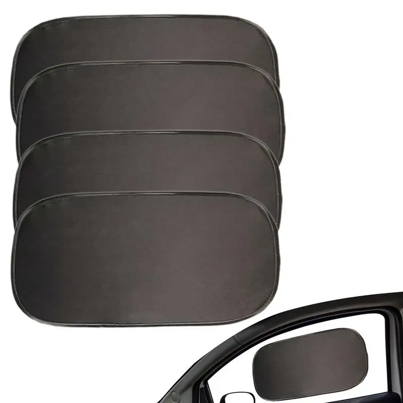 

Car Window Shade For Baby 4Pcs Cling Car Sun Shade For Side Window Foldable Auto Sun Visors Reflect UV Rays And Heat Anti-Glare