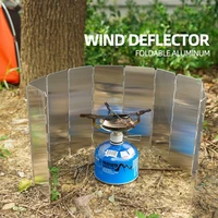 10 pieces of windshield outdoor barbecue stove stove windshield mountaineering camping picnic foldable portable windshield
