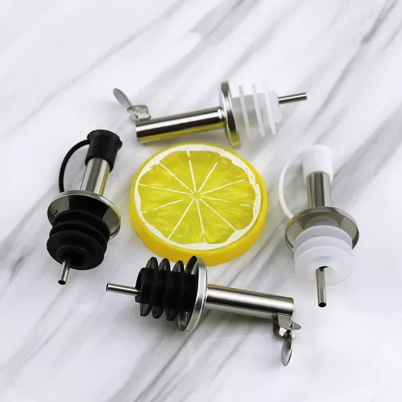 

1pc Pour Spout Wine Bottle Beer Pourer Stopper with Cap Cover for Oil Wine Vinegar Liquid Drink Dispenser Spout Bottle Stopper