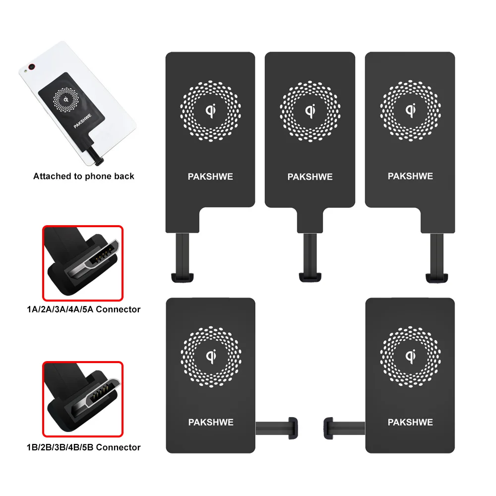Kup Android Qi Odbiornik Bezprzewodowa ładowarka Adapter TI Rozwiązanie Szybkie ładowanie Dla Huawei P9 Wszystkie Telefony Micro-usb Typu C