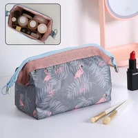 women travel bags cosmetic bag organizer 2022 new flamingo portable zipper pencil cases beauty makeup toiletry bath storage pack