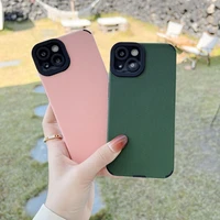 korean aesthetic stripes phone case for iphone 13 12 11 pro max xr xs 7 8 plus simple frosted shockproof silicone couple cover
