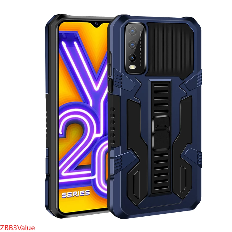 

Kickstand Shockproof Armor Phone Case For VIVO V19 V17 India Y91 C Y17 Y12 Y15 Y11 Y5 Y19 Y50 Y20 Y30 V 20 SE V21 E Cover Holder