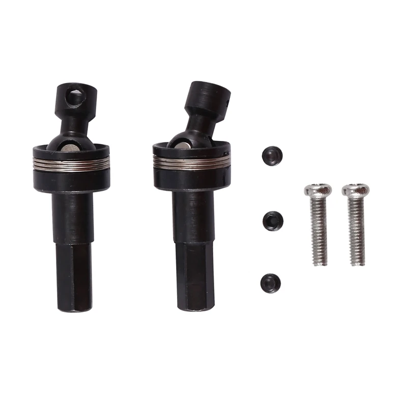 

2Pcs Metal Front Axle Universal CVD Drive Shaft 5Mm Hex For WPL C14 C24 B14 B24 B36 MN D90 MN99S RC Car Upgrade Parts