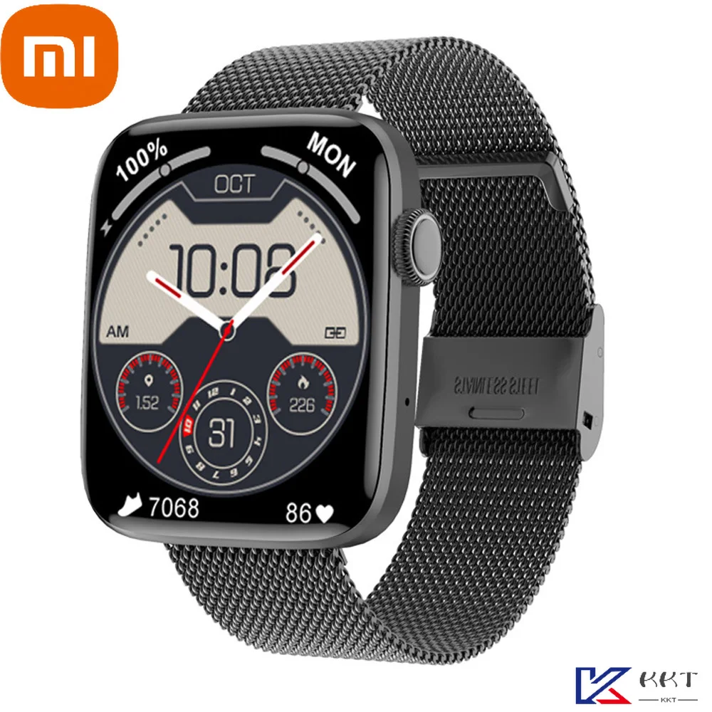 

XIAOMI 1.80'' Full Touch HD Screen Bluetooth Call Smart Watch Men Rotary Button GPS Track IP68 Waterproof Watch for Android IOS