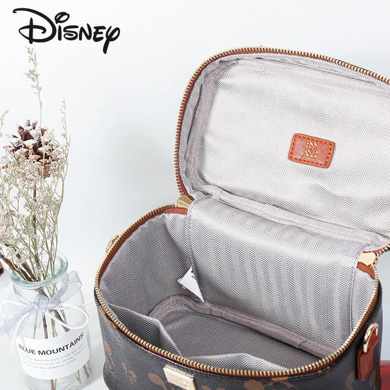 Disney Mickey 2023 New Women's Crossbody Bag Fashion High Quality Women's Handbag Classic Print Versatile Bucket Shoulder Bag