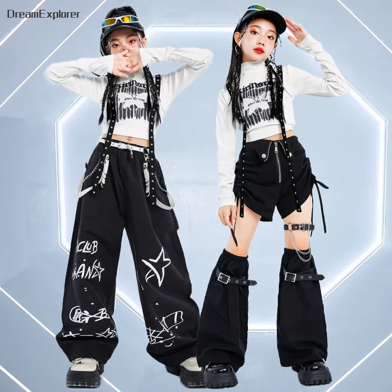 Крутой кроп-топ в стиле K-pop для девочек
