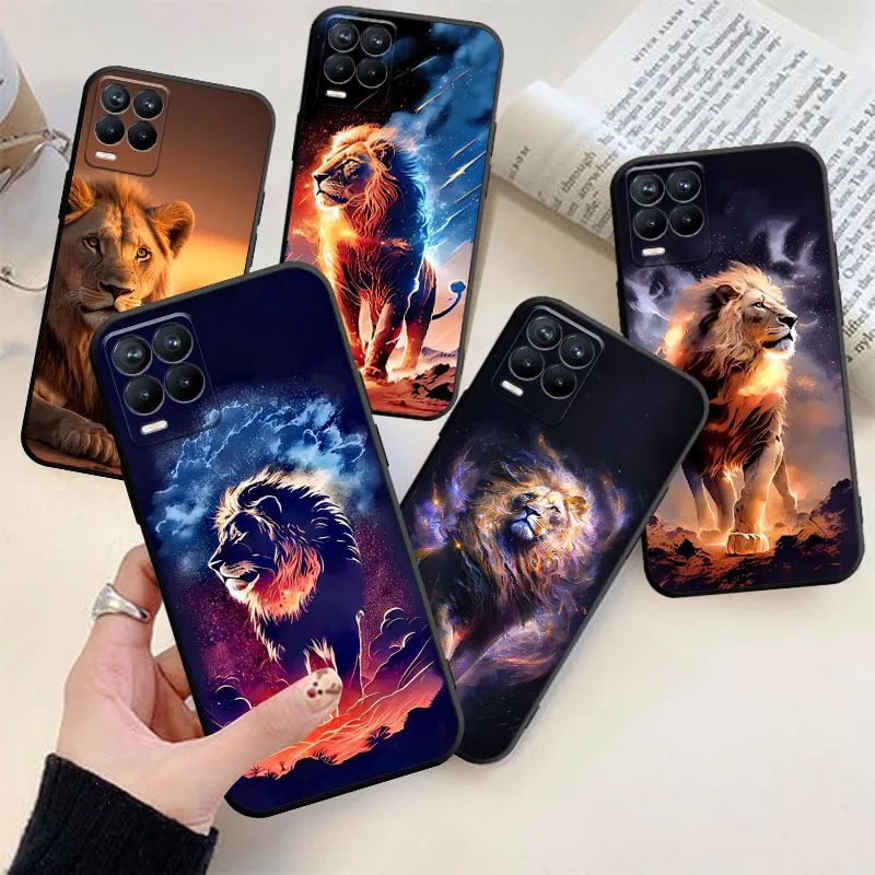 

Animal Lion Phone Case For Realme GT Neo 5 6 7 7i 8 8i 9 Pro Plus C15 C20 C21 C21Y C31 C35 GT Neo2 Cover