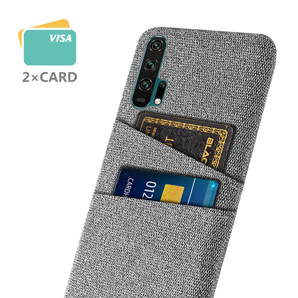 

Phone Case For Huawei Honor 20 Pro 20Pro Luxury Fabric Dual Card Cover For Huawei Honor 20 Lite 20Lite Honor20 Pro Funda Capas