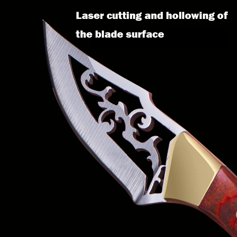 Портативный мини-нож из латуни дерева распаковое полое лезвие для повседневного