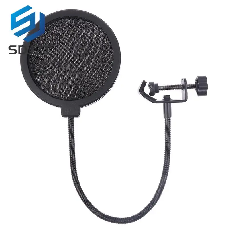 

New Double Layer Studio Microphone Flexible Wind Screen Sound Filter For Broadcast Karaoke Youtube Podcast Recording Accessories