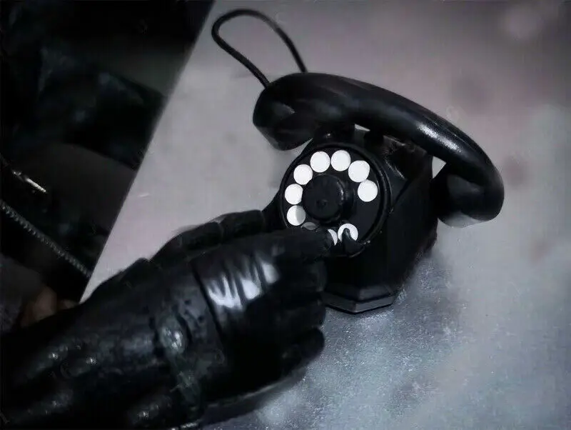 

E2-14 1/6 Scale World War Black Telephone Model for 12" Action Figure Doll