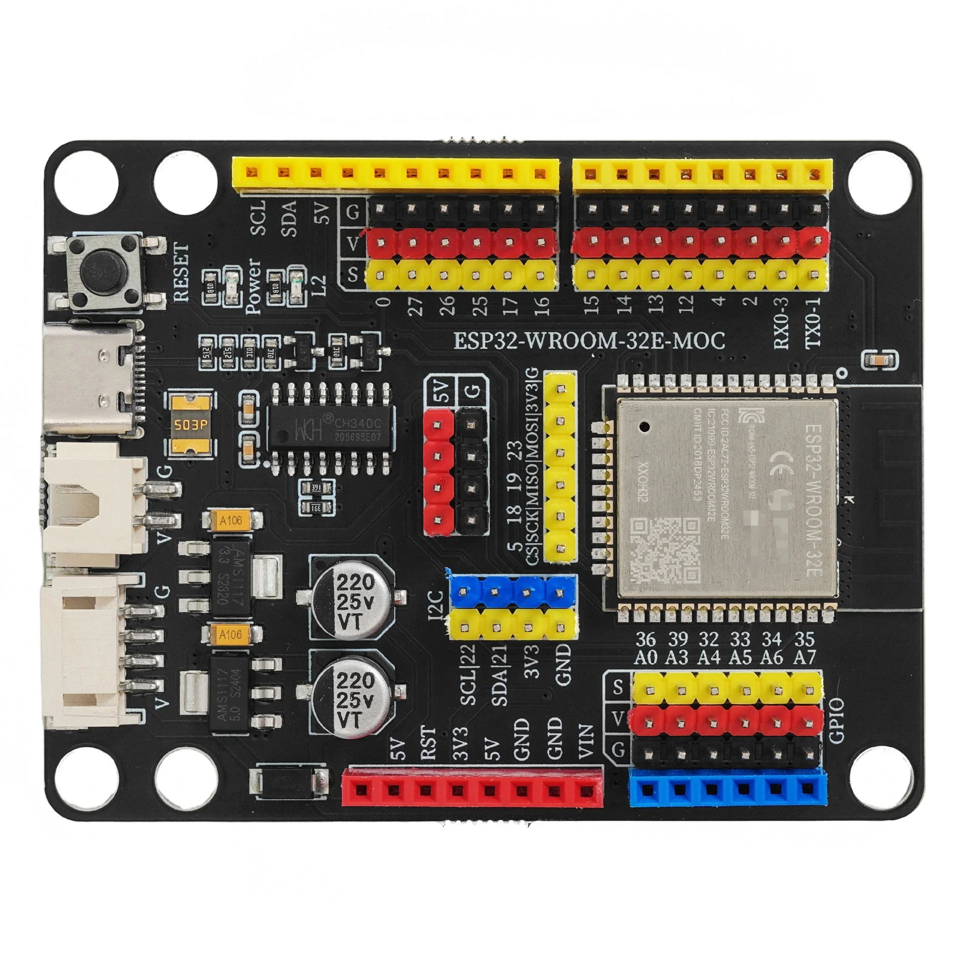Фото Плата для разработки ESP32-WROOM-32E, 2,4 ГГц WiFi, Bluetooth, совместимая с Arduino IDE, LEGO SPIKE Prime / EV3 для программирования, 1 шт. №4