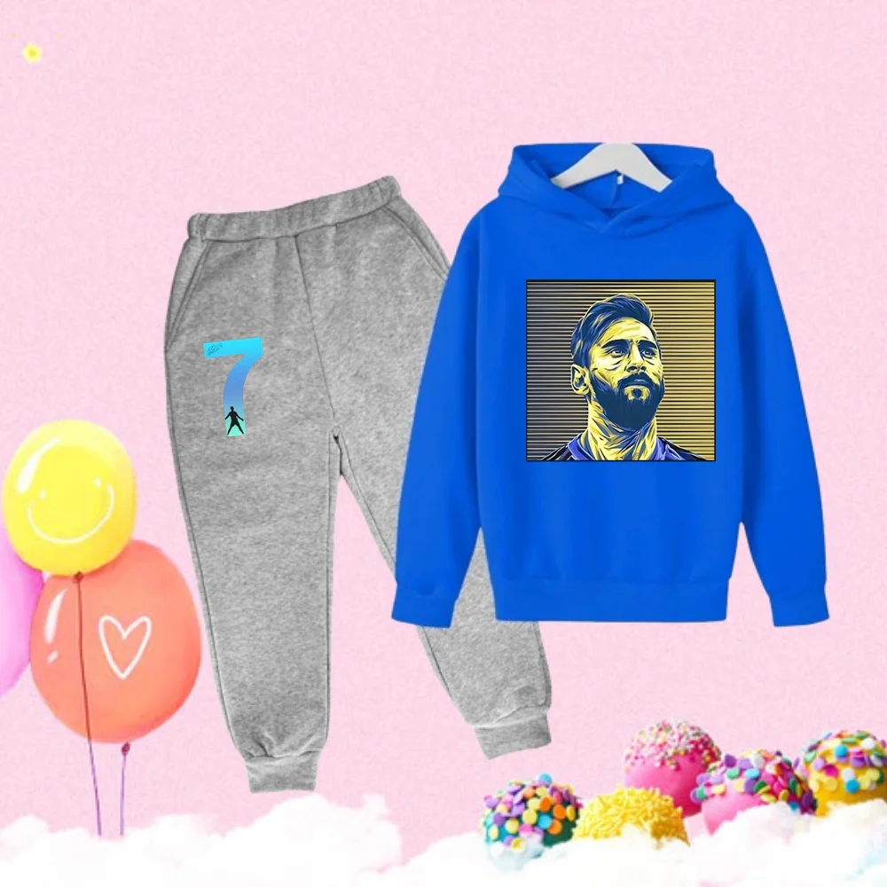 au z kapturem sportowy poliestrowy zestaw dziecięcy unisex wzorem kreskówkowym dla chłopców w wieku 4-6 lat