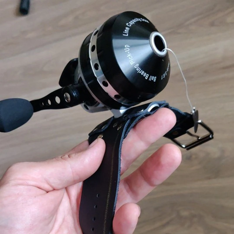 Wrist Band Fishing Reel Holder Slingshot Shooting Fish Catapult Adjustable Strap
