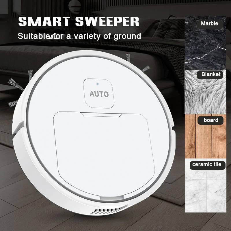 

Rechargeable Household Robot Vacuum Cleaner Smart Sweeping Mopping Robot Easy Operation Floor Cleaning Machine NIN668