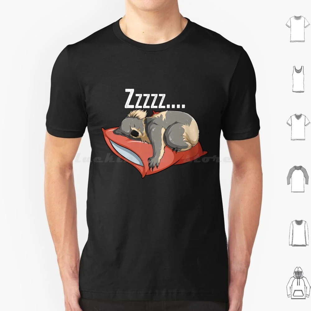 

Футболка из хлопка для мужчин и женщин, с принтом коала, мишка, для сна