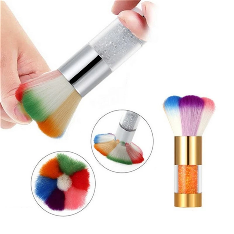 

1Pc Diamond Nail Cleaning Brush Soft Nail Art For Acrylic & UV Gel Dust Cleaner Brush Manicure Pedicure Tool Hot Sale