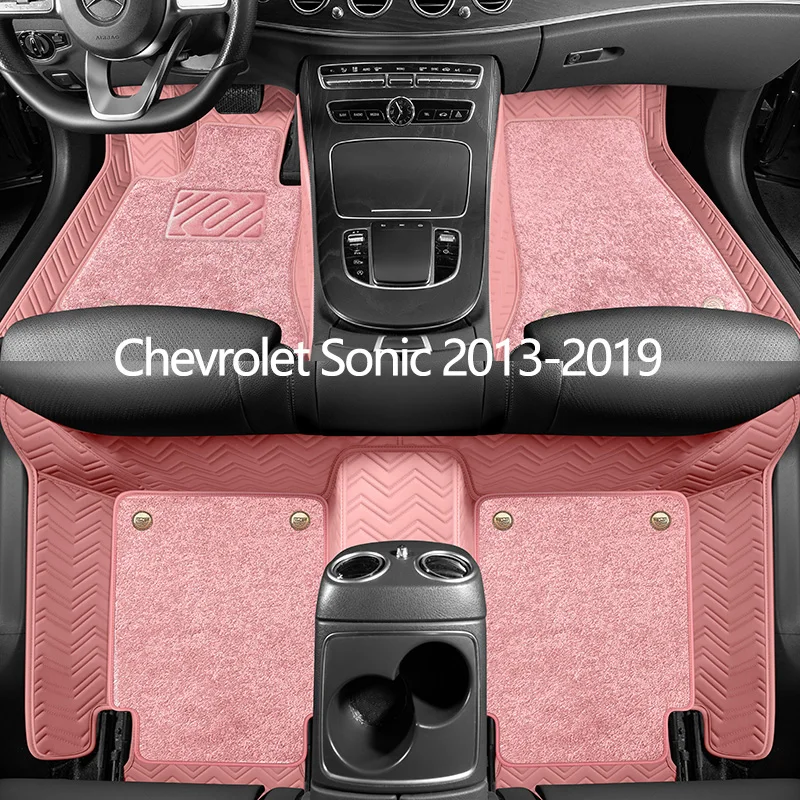 

Custom Leather Car Floor Mats For Chevrolet Sonic 2013 2014 2015 2016 2017 2018 2019 Auto Carpet Mats Interior Accessories