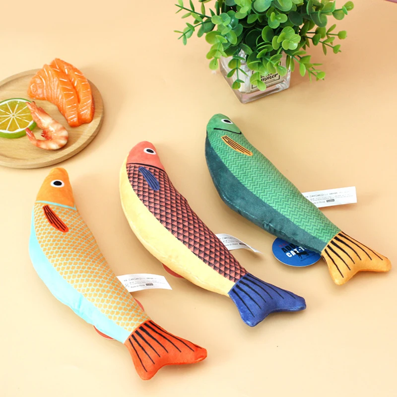 

Pet Cat Plush Toy Fish Funny Chew Toy For Small Medium Cats Simulated Cute Fish Toys For Dog Puppy Interactive Toy Supplies
