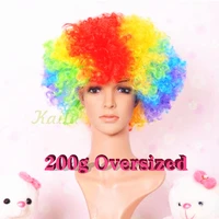 200g adult color big bang head wig headdress costume ball dress fans wig clown hair dress funny funny props 400