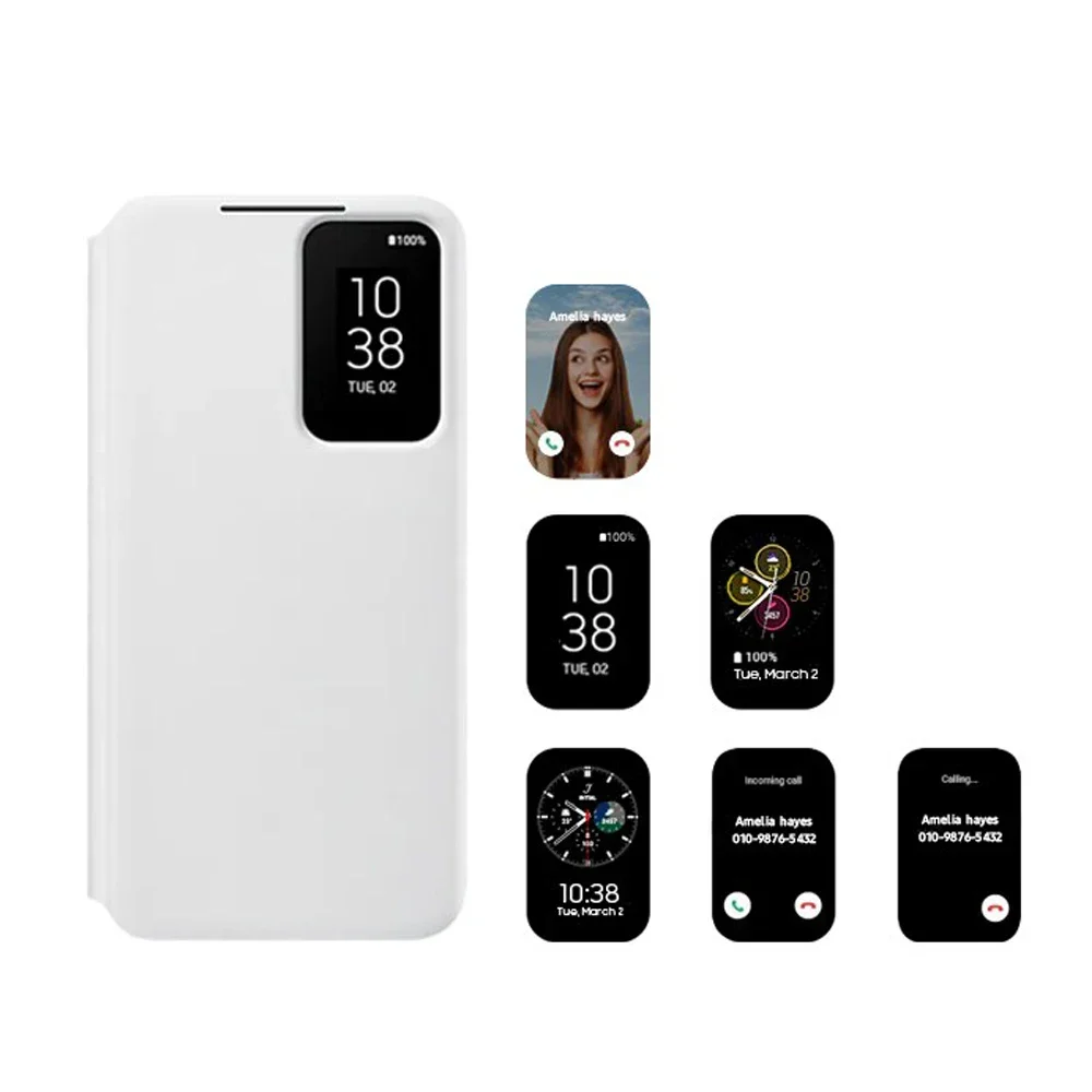 Оригинальный чехол для смартфона Samsung Galaxy S22 + S22Plus Clear View противоударный