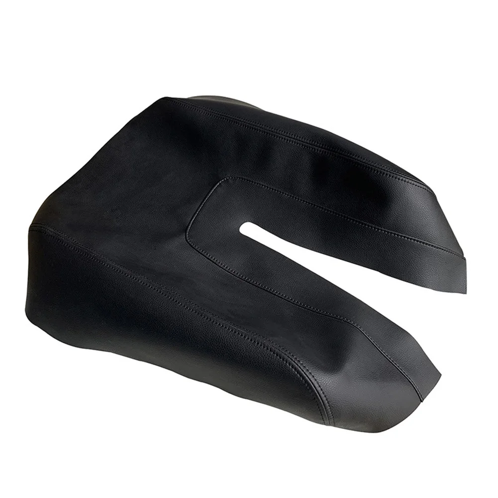

Center Console Lid Armrest Cover Skin PU Microfiber Leather Parts Replacement Vehicle Accessories Black Center
