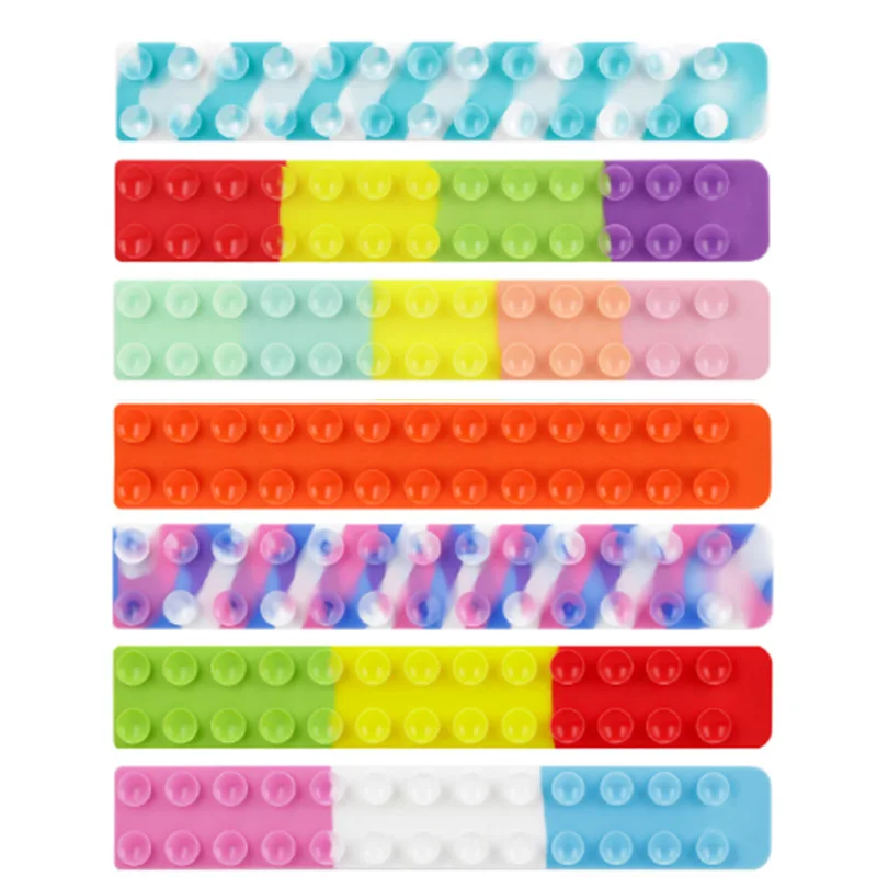 

Suction Cup Square Pat Pat Silicone Sheet Squidopop Fidget Toy Children Stress Relief Squeeze Toy Antistress Soft Squishy Toy