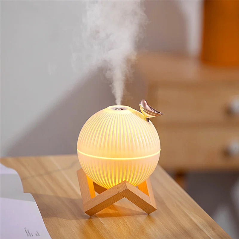 

330ml USB Ultrasonic Cool Mist Maker Air Humidifier with Warm LED Lamp for Home Kids Room Mini Aroma Diffuser Humidificador