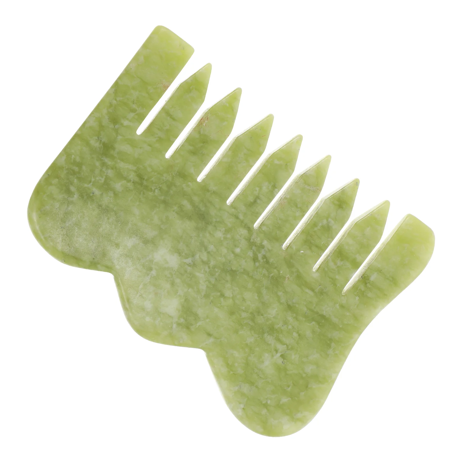 

Combjade Scraping Tool Scalp Head Hair Body Sha Guaguasha Green Stone Natural Styling Board Skin Massaging Scratcher Static Anti
