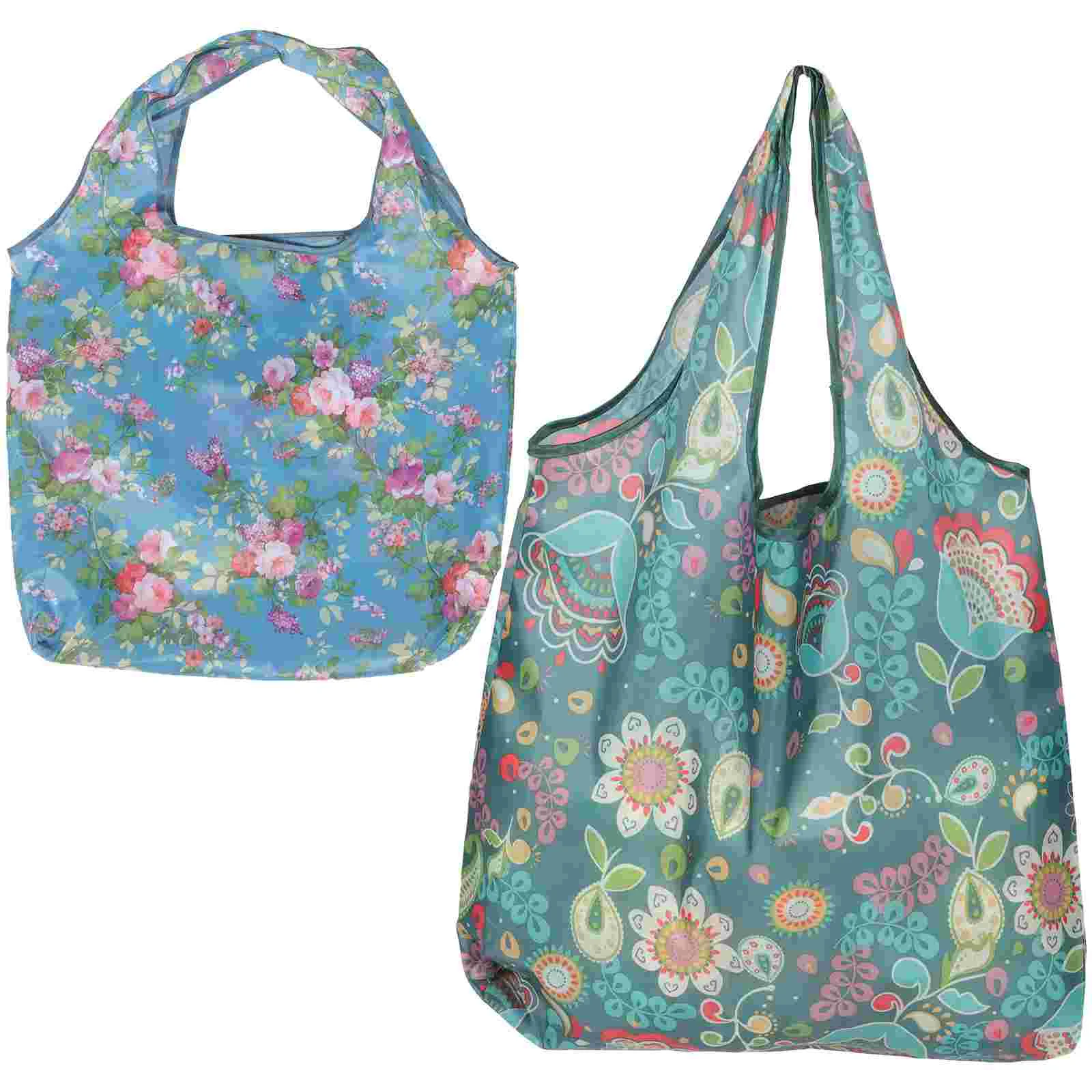 

2Pcs Grocery Handheld Household Grocery Shopping Tote Foldable Grocery for Outdoor