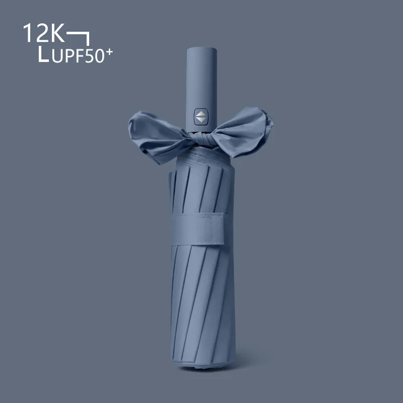 

Зонт Автоматический складной с защитой от солнца, дождя и ветра, 12 костей