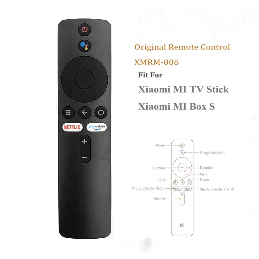 Новый телефон с дистанционным управлением для Xiaomi MI Box S Smart TV Bluetooth голосовой