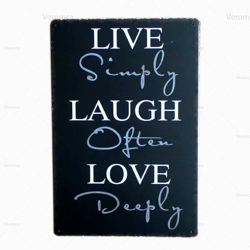 

Love Life Quotes Poster Vintage Metal Sign Plaque Tin Sign Iron Plate Cafe Bar Pub Office Home Wall Art Decoration 20X30Cm