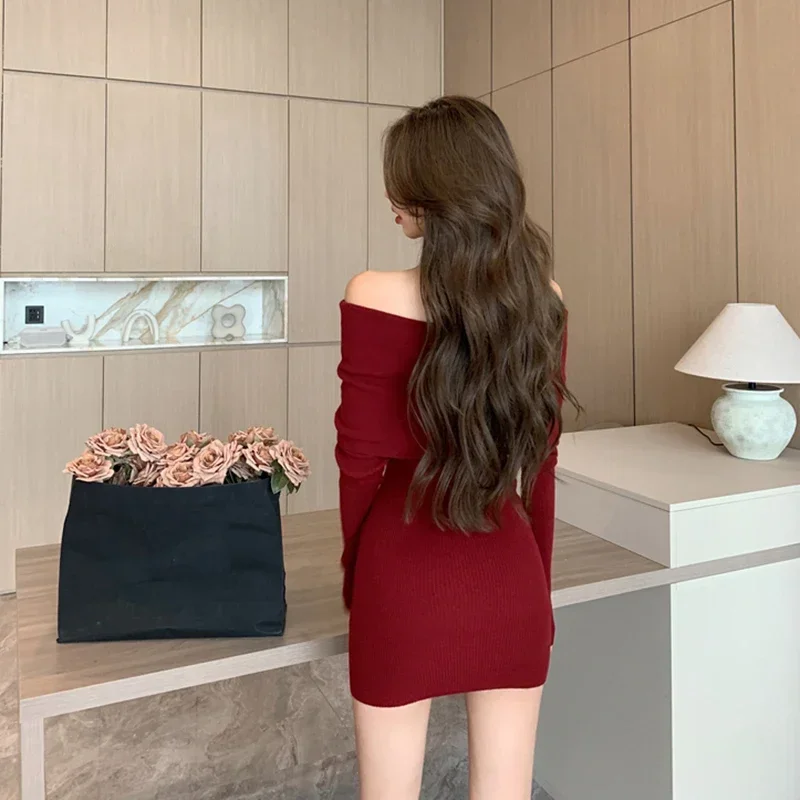 Сексуальное мини-платье с разрезом на шее женское винтажное элегантное черное