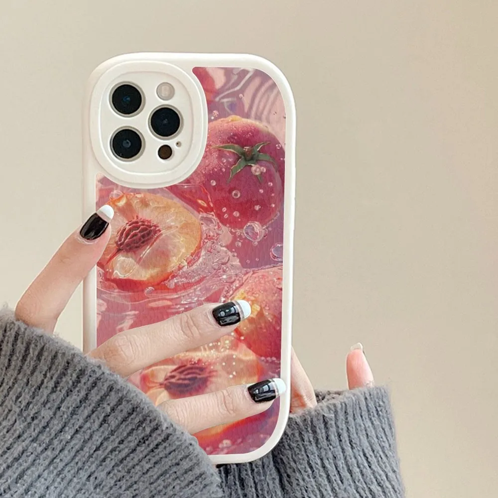 Простой художественный чехол для телефона с 3D водной рябью из жесткой кожи iPhone 16